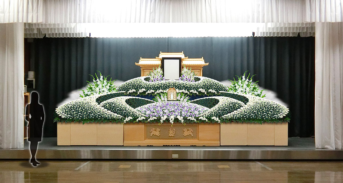 生花祭壇 生花祭壇のフレシード信州 長野県から全国対応